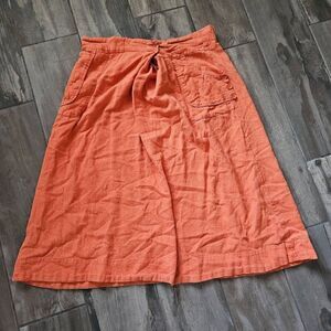 NWOT Bella Blue Linen Blend Skirt